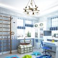 Детская комната в морском стиле для мальчиков: отделка, подбор мебели, фото