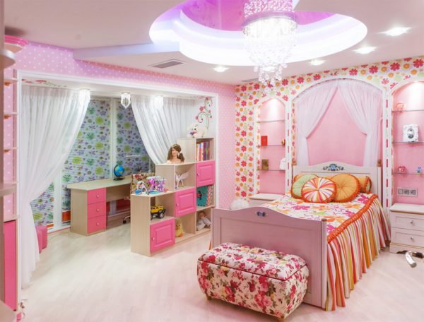 Дизайн детской маленькой комнаты для девочки: оформление интерьера, фото примеров