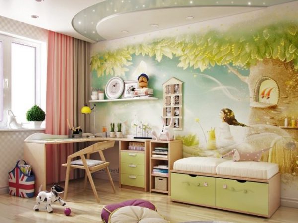 Как обустроить детскую комнату — выбор цвета, отделки и мебели