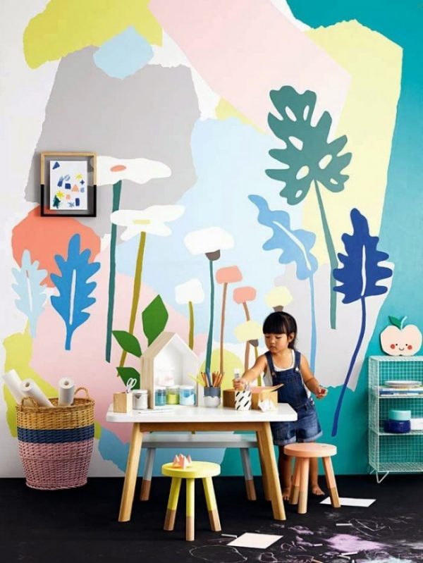Как украсить детскую комнату своими руками: выбор рисунка и все нюансы росписи