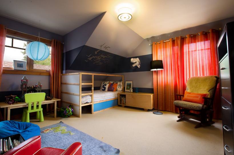 Как выбрать шторы в детскую комнату — 50 фото оформления окон