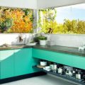 Кухня в бирюзовом цвете – особенности, сочетание с другими цветами, фото интерьеров