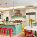 Кухня в бирюзовом цвете – особенности, сочетание с другими цветами, фото интерьеров