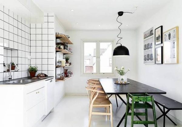 Кухня в скандинавском стиле: особенности отделки, советы по оформлению, фото интерьеров