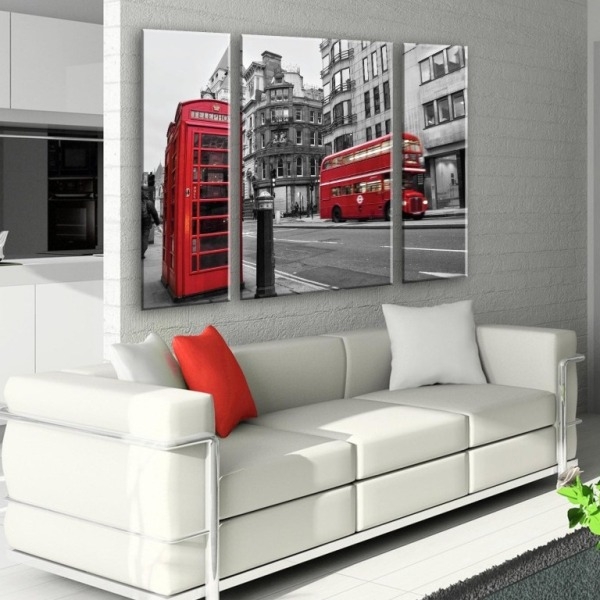 Модульные картины в интерьере гостиной — свежие фото, изысканный дизайн, хороший вкус