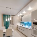 Натяжной потолок на кухне — 120 фото вариантов дизайна