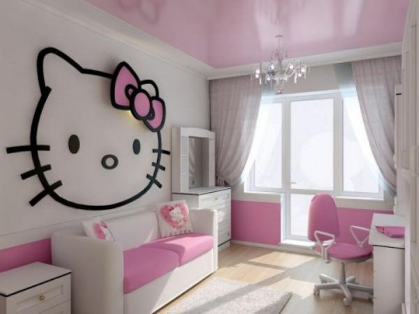 Потолок в детской комнате для мальчика и для девочки — фото в интерьере