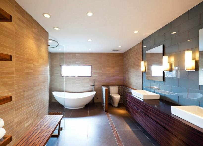 Светильники для ванной комнаты — 50 вариантов освещения
