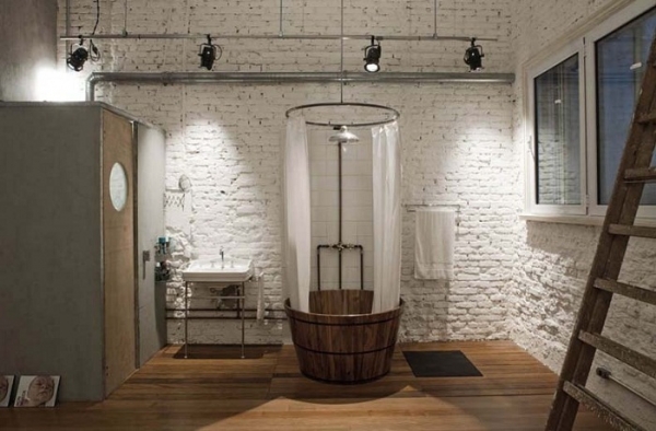 Ванная в стиле лофт – особенности интерьера, идеи, фото