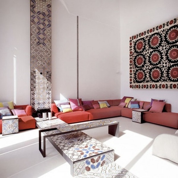 Виды современных ковров в интерьере гостиной и рекомендации по их выбору